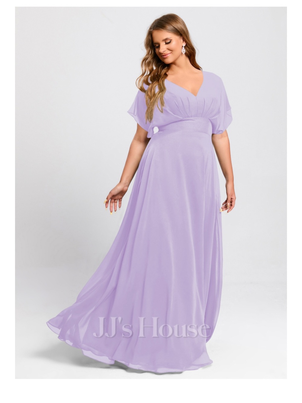 JJ’s House Lilac A-Line Chiffon Dress